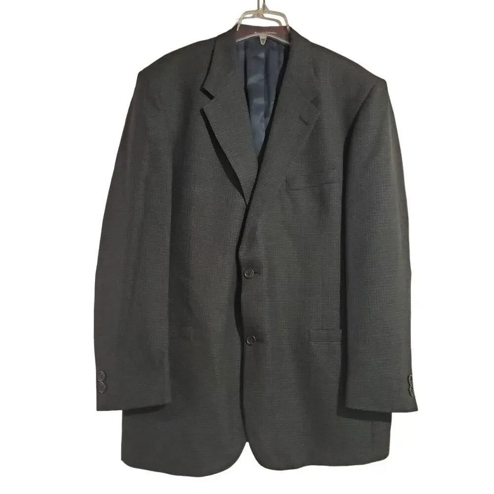 Daniel Hechter Mens Vintage Tweed 100% Wool Sport Coat Blazer Jacket Size 44L